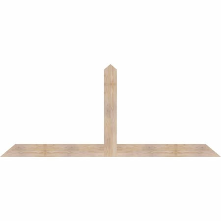 Ekena Millwork Portland Smooth Timber Gable Bracket, Douglas Fir, 96"W x 40"H x 1 1/2"D x 5 1/2"F, 10/12 Pitch GBW096X40X0206POR00SDF